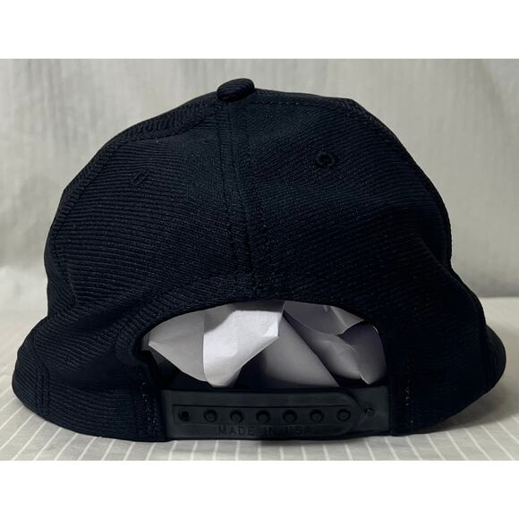 Eagle Crest USA World War II Veteran Black Snapback Ball Cap Gold Embroidery - Picture 2 of 5